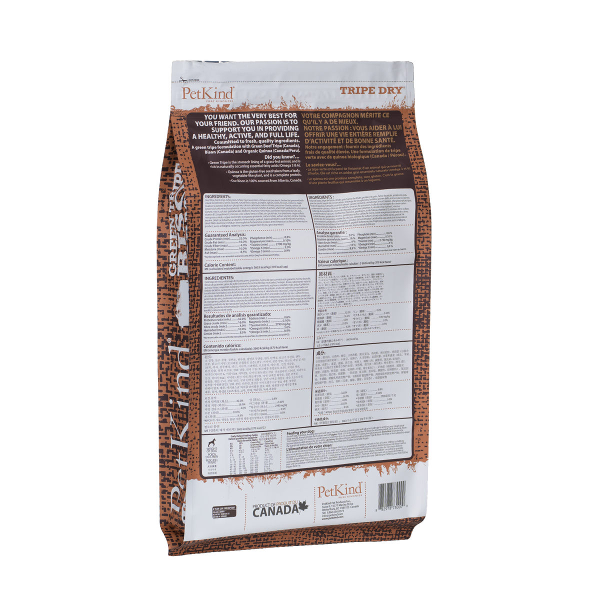 Tripe Dry – Green Tripe & Bison Formula